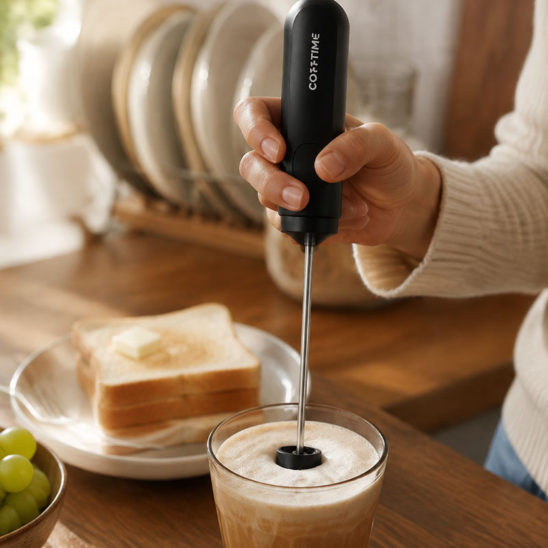Electric Milk Frother Handheld - Elektryczny spieniacz do mleka, który z