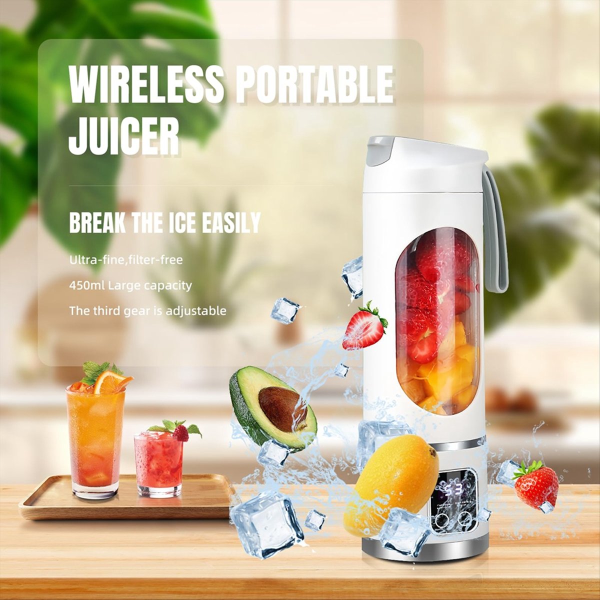 Portable Blender Usb Rechargeable - A20M Przenośny blender z możliwością ładowania
