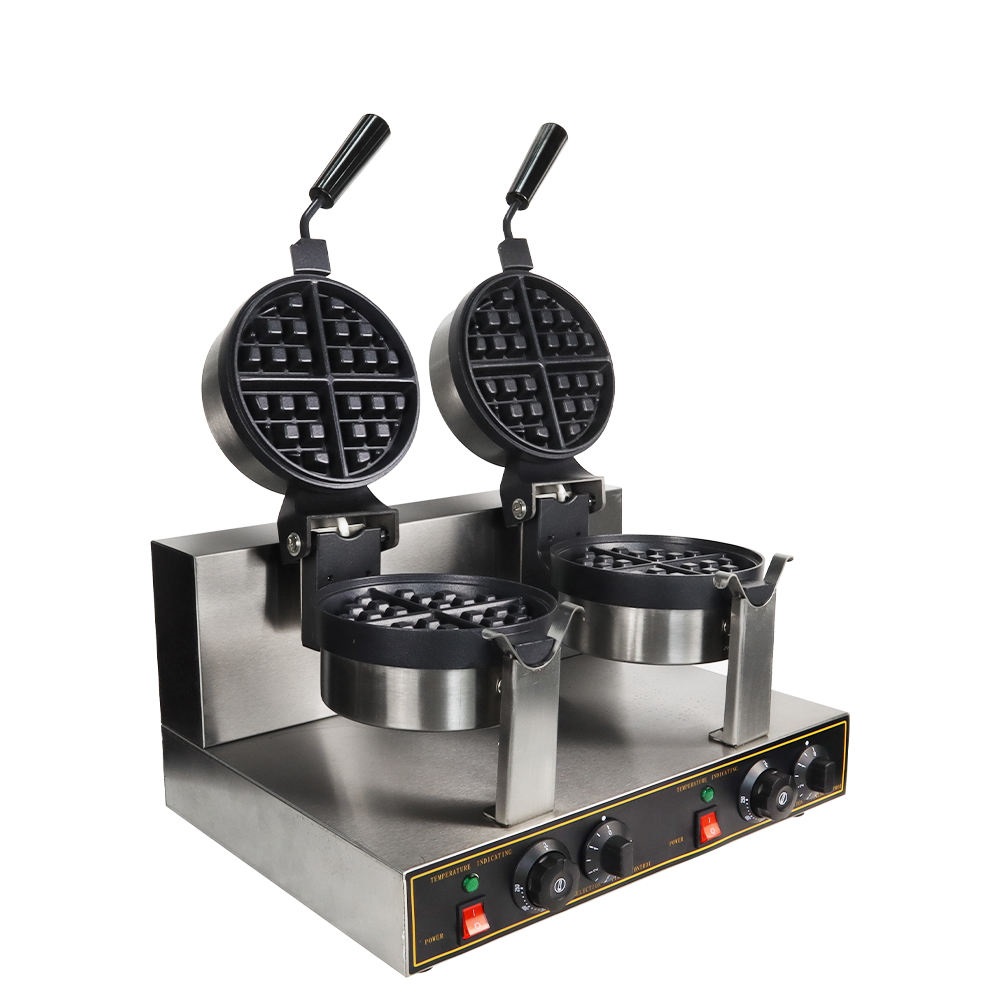 Mini Waffle Maker Machine - Profesjonalna, elektryczna, dwuwarstwowa mini gofrownica belgijska,