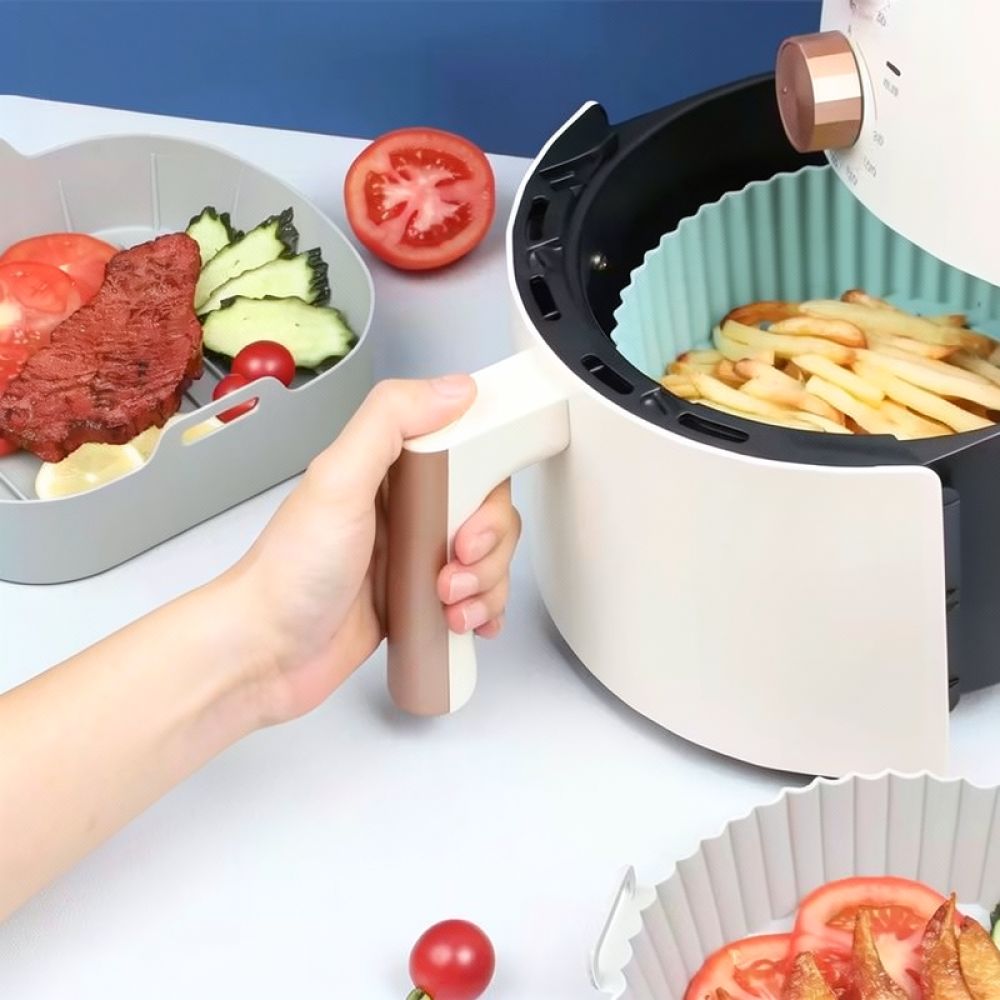 Wielorazowa, kwadratowa, silik – Air Fryer Silicone Pot Liner recenzja i cena