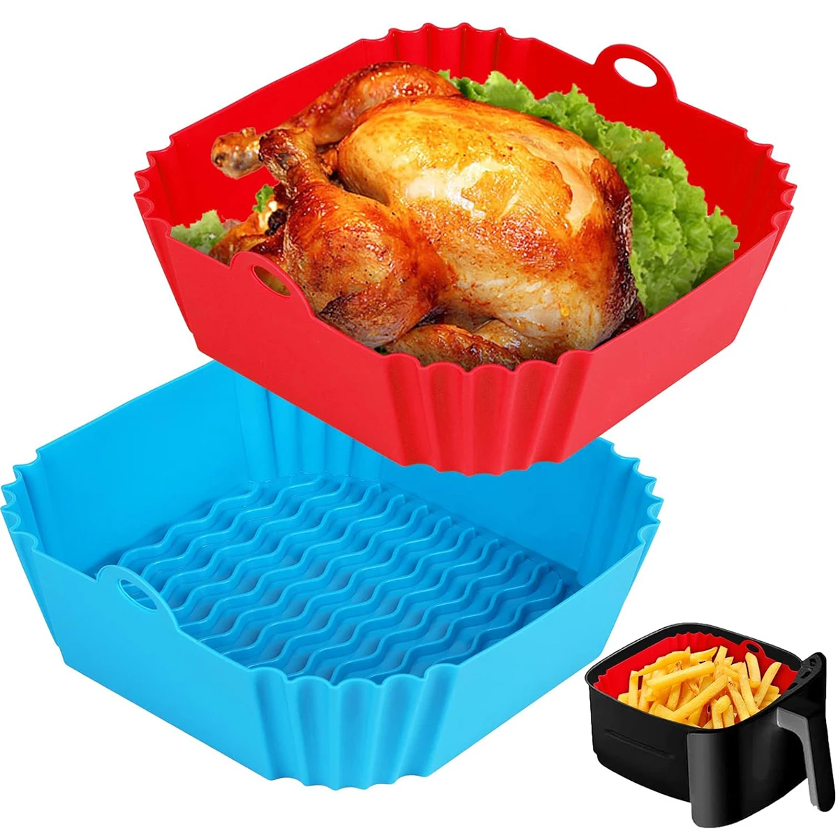 Silikonowe wkładki do frytkown – Air Fryer Silicone Pot Liner recenzja i cena